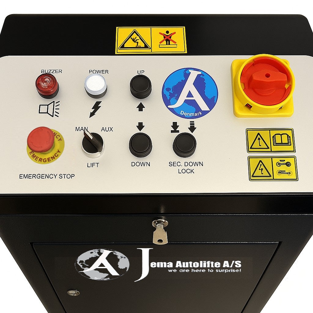 Körbanesaxlyft - Inbyggda frihjulssaxar - 5500 kg. - Euro line (JA9000S-E)