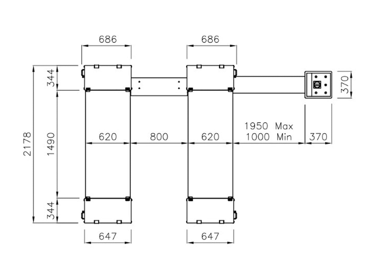 Werther - Stratos SR40 Höglyftande saxlyft - 4000kg - (werSR40)