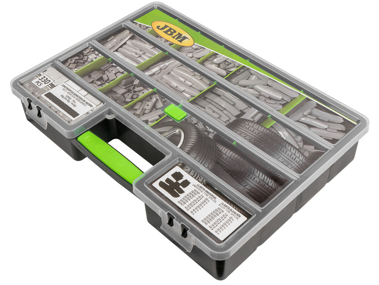 Balanserings vikter gram sortiment - 330 st. (JA1104BW)