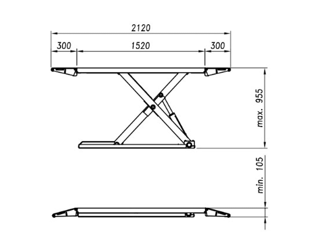 Werther - 263/35HS Låglyftande saxlyft - 3500kg - (wer263_35HS)