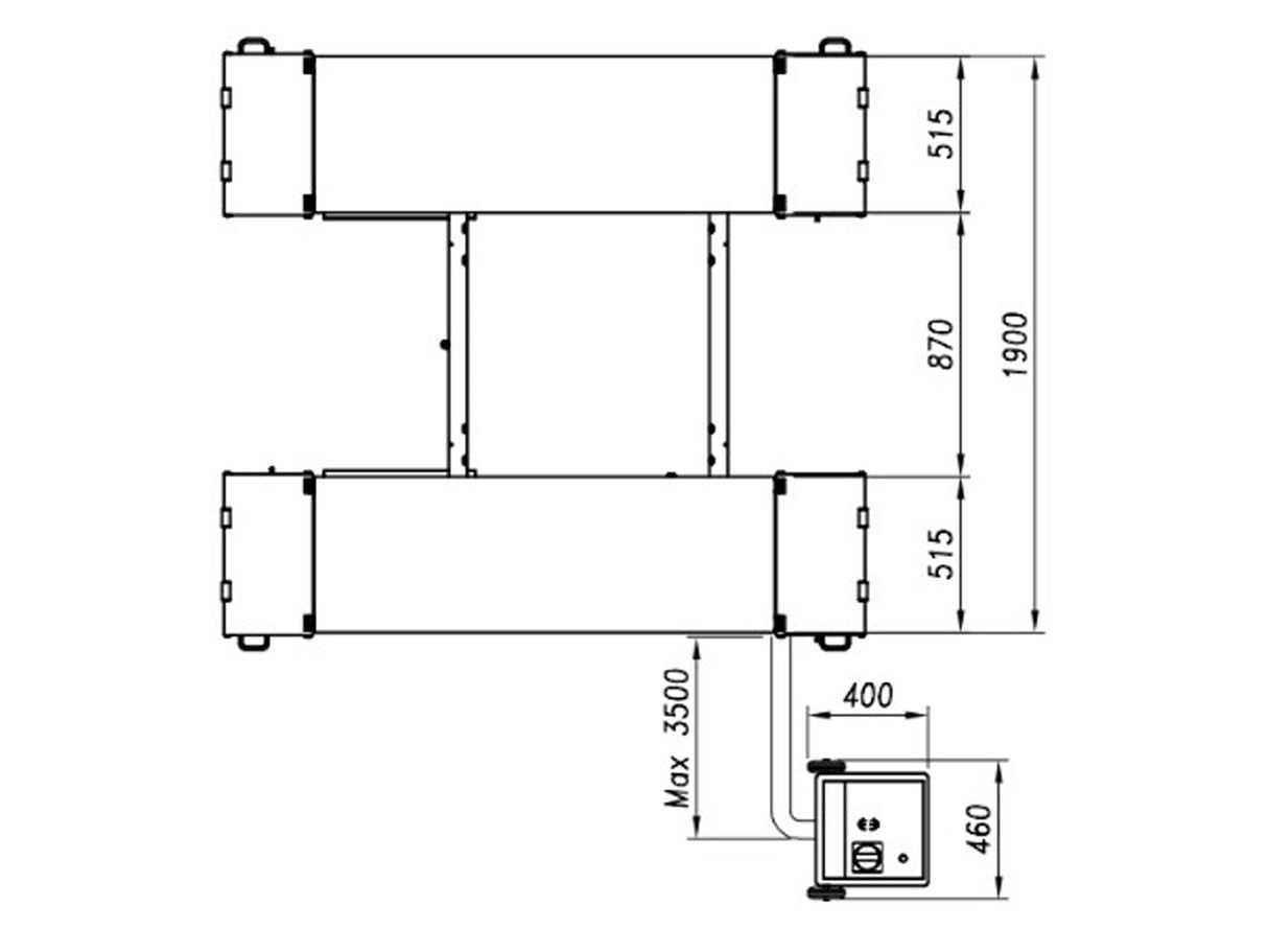 Werther - 263/35HS Låglyftande saxlyft - 3500kg - (wer263_35HS)