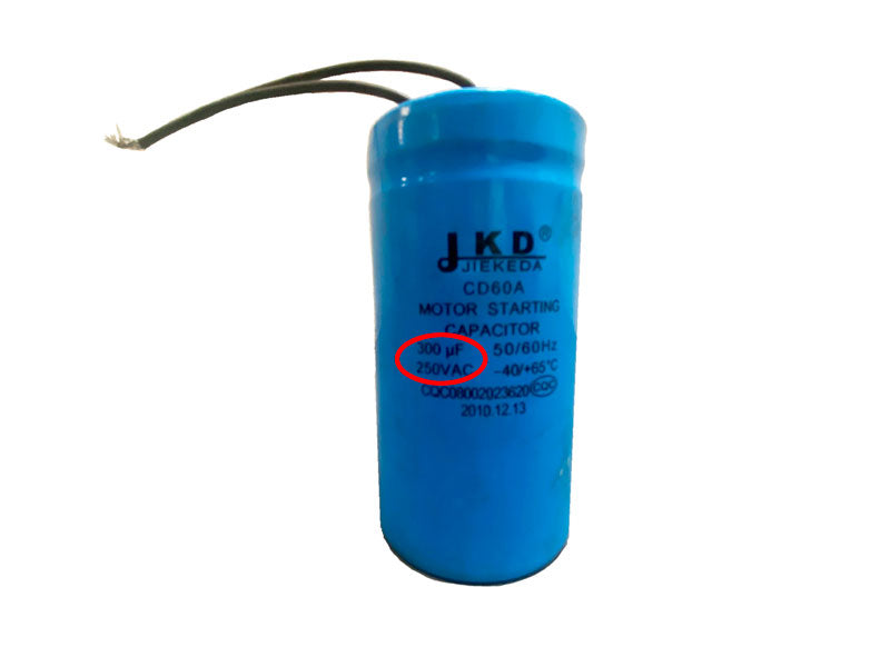 Motorstartkondensator, blå (32129-1)