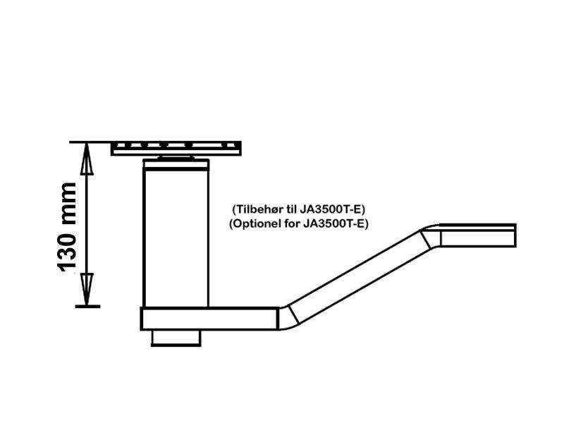 Förhöjningssats 130mm Tvåpelarlyft - Euro line (990700)