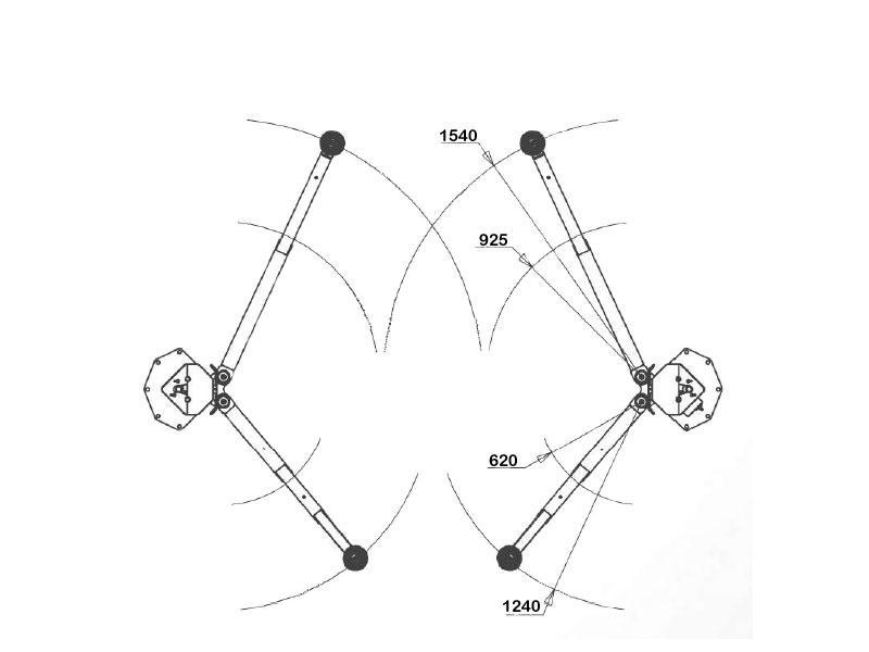 Elektromekanisk tvåpelarlyft utan bottenram - 3500kg - Euro line (JA3500T-E)