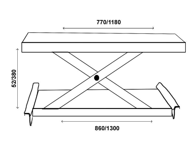 Domkraft / Frihjulslyft Basic line - Hydraulisk (JA1600J-OIL)