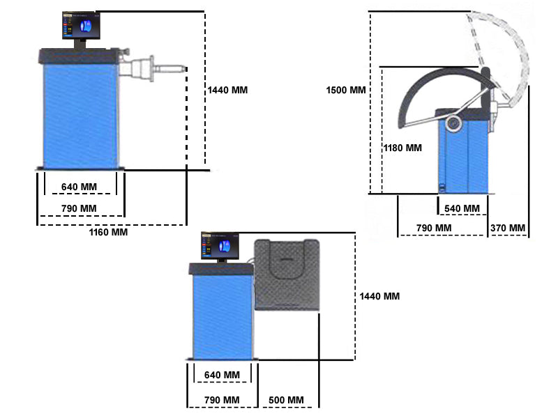 Balanseringsmaskin - Euro Line (DWC-10-E)
