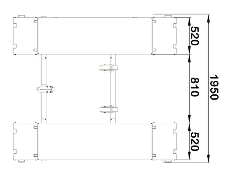 Låglyftande saxlyft - 3000 kg - Basic line (JA3000S)