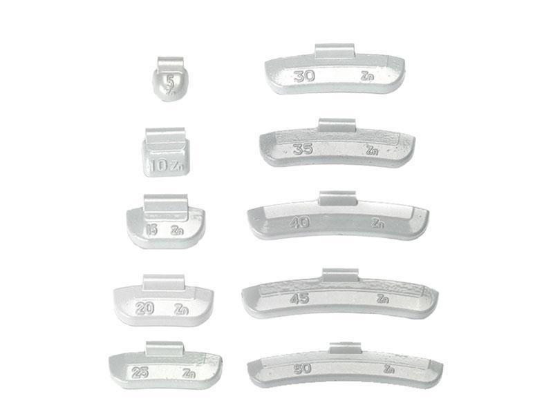 Balanserings vikter gram - Stålfälgar - Hel sortiment (JA1100BW)