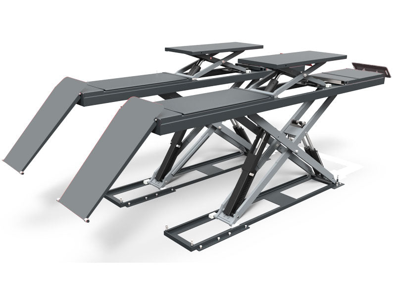 Körbanesaxlyft - Inbyggda frihjulssaxar - 5500 kg. - Euro line (JA9000S-E)