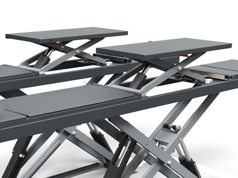 Körbanesaxlyft - Inbyggda frihjulssaxar - 5500 kg. - Euro line (JA9000S-E)