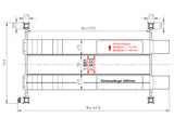 Fyrpelarlyft för hjulinställning - Hydraulisk - 5500 kg - Basic line (JA5501F)
