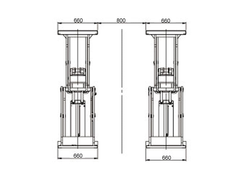 Saxlyft - Installation i golv - 3800 kg. - Basic line (JA6001S)