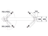 Tvåpelarlyft - Hydraulisk - 4200kg. - Basic line (JA4200T-C)