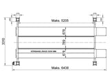 Fyrpelarlyft - hydraulisk - 5500 kg - Basic line (JA5500F)