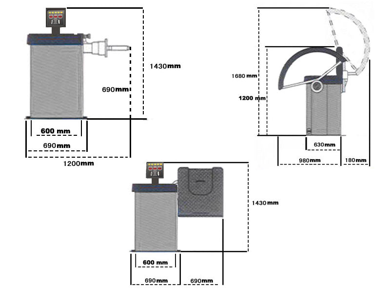 BLACK WEEK - Balanseringsmaskin och däckmaskin (DWB-2.2_DWC-3)