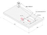 Saxlyft - Installation i golv - 3800 kg. - Basic line (JA6001S)