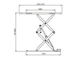 Saxlyft - Installation i golv - 3800 kg. - Basic line (JA6001S)